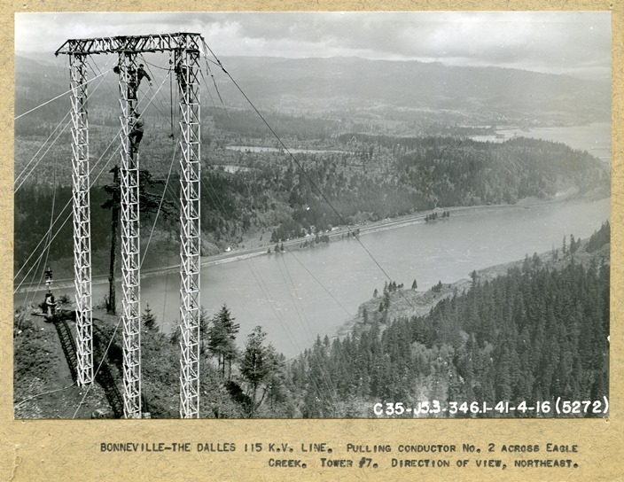 image of transmission line construction