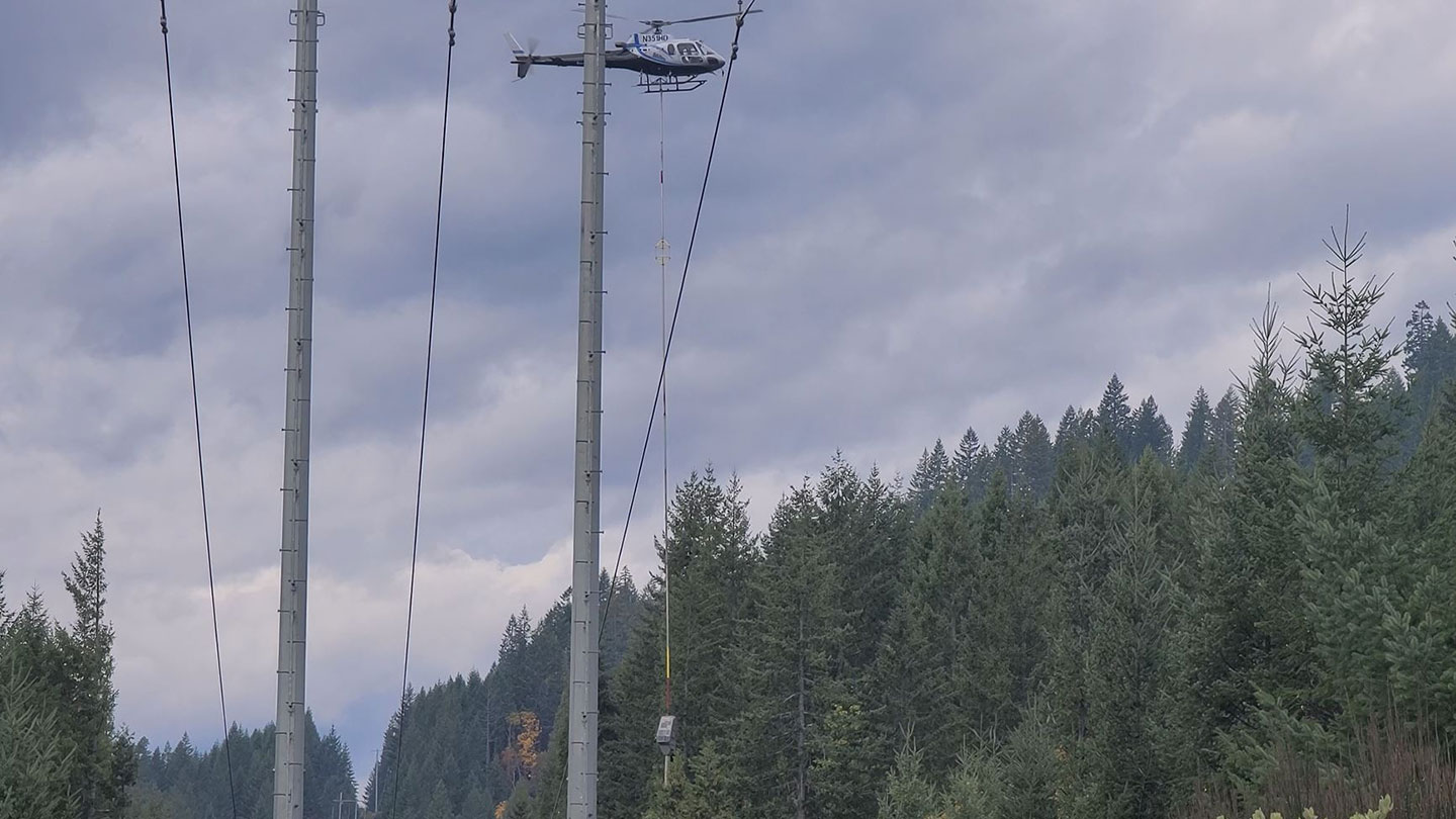 Vegetation management takes to the skies with helicopter tree trimming 