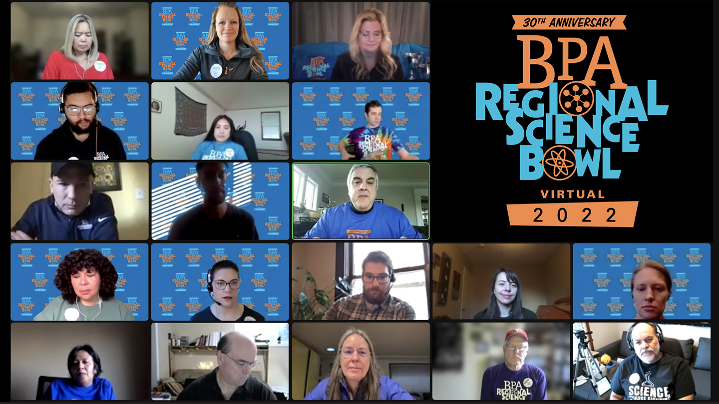 BPA held its 30th Annual Regional Science Bowl online recently