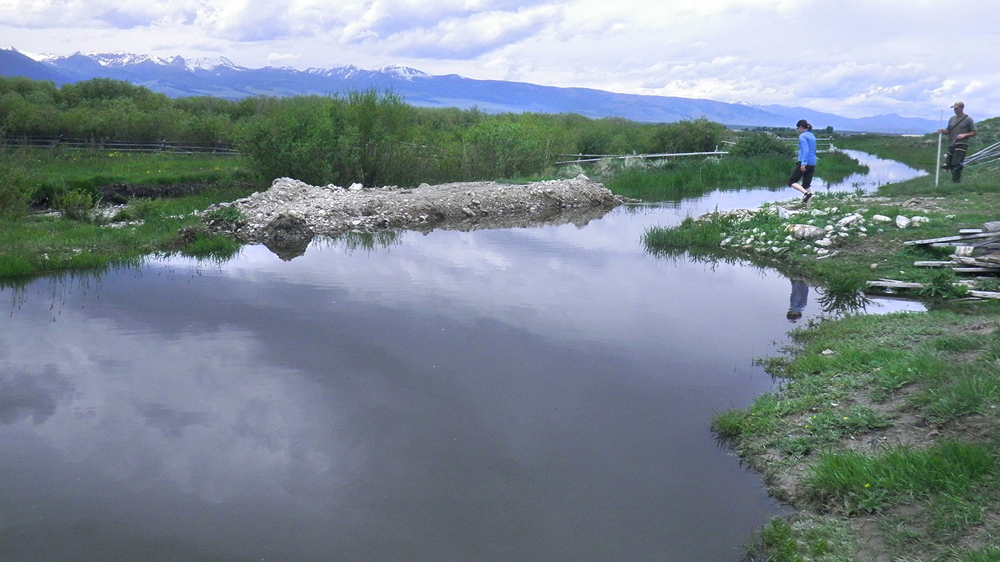Push up dam, before